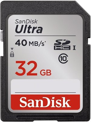 SanDisk Ultra 32 GB SDHC SDXC SD Class 10 40MB/s 266x Memory Card SDSDUN-032G