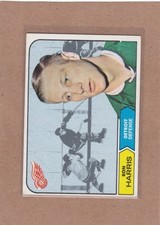 1968-69 TOPPS HOCKEY RON HARRIS #27 RED WINGS EX+ *A28137