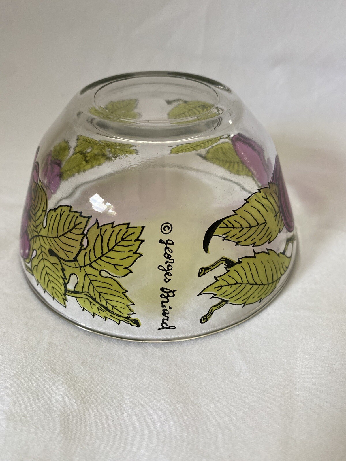 Georges Briard 5” Plums And Grapes Bowl MCM