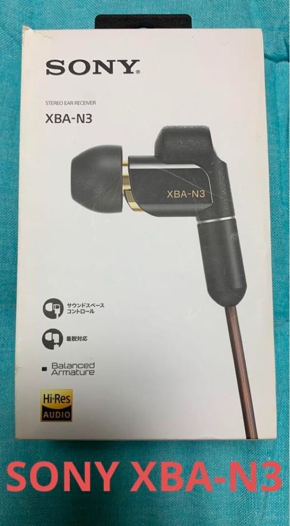 SONY Earphone Hi-Res Canal type Earphone XBA-N3 Used in Box