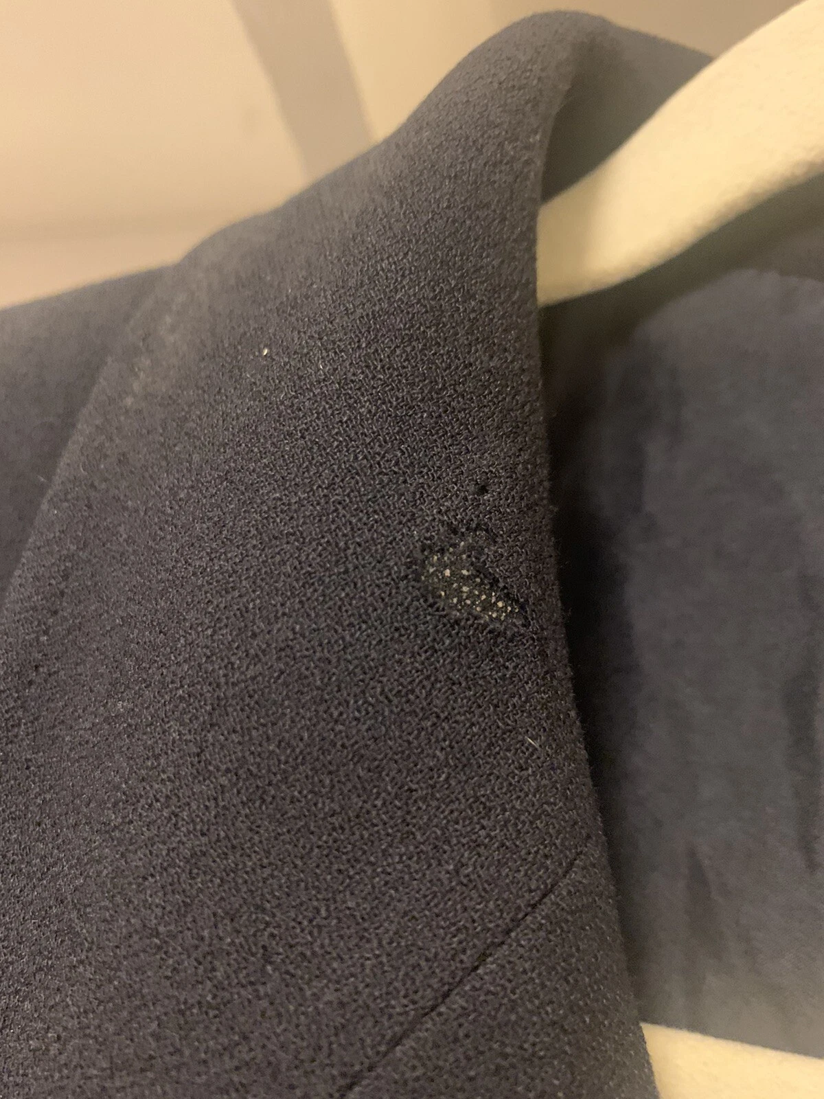 CHANEL Vintage 97A CC Logo Giacca #42 Blazer Lana Marina