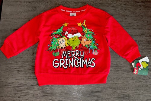 Juego de 2 piezas de vellón The Grinch Navidad para niños pequeños niños niñas, Grinch, talla 2T nuevo - Imagen 2 de 7