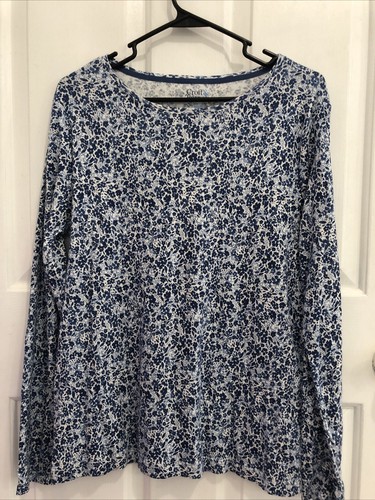 womens Croft & Barrow the classic tee size M long sleeve cotton top