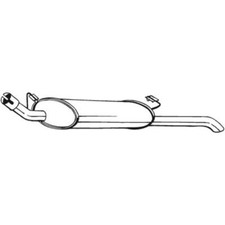 BOSAL Endschalldämpfer Schalldämpfer passend für Opel Vectra A 185-135