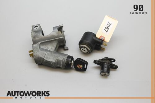 83-87 Porsche 944 Ignition Cylinder Trunk Glove Box Lock Key Set OEM