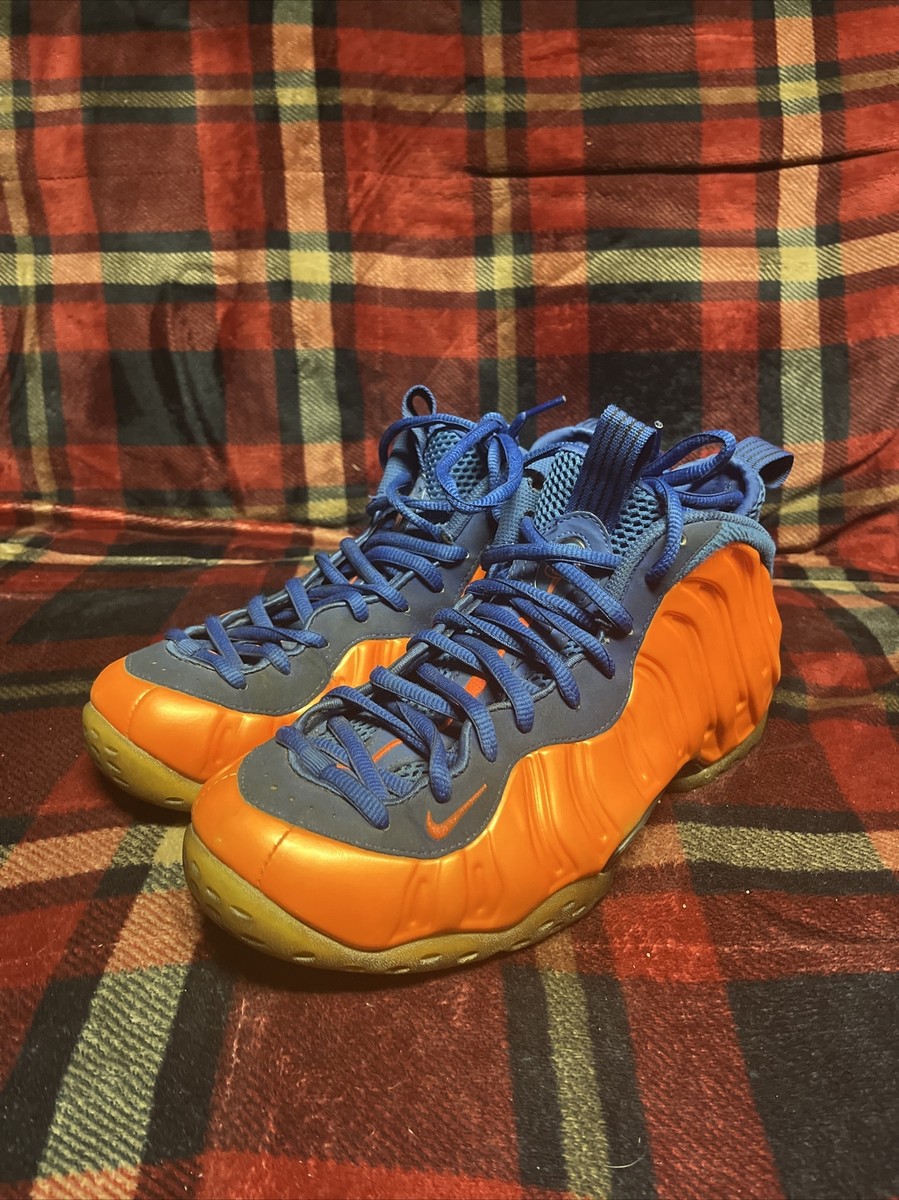 NIKE Air Foamposite One \'Knicks\' Sneakers Size 9 Size 9 - Nike Air Foamposite One Knicks 2014 | eBay main image 2