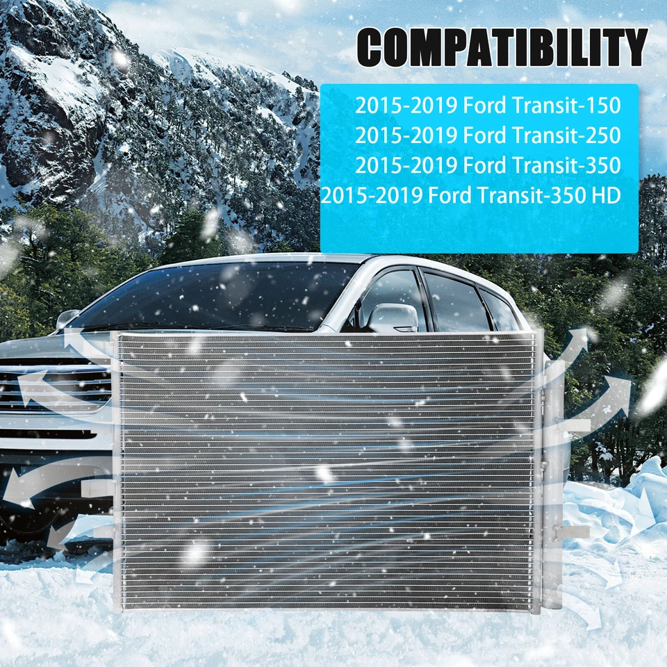 Condensador de aire acondicionado para Ford Transit 2015-2019-150 Transit-250 Transit-350 HD 4459 Foto 4 de 4