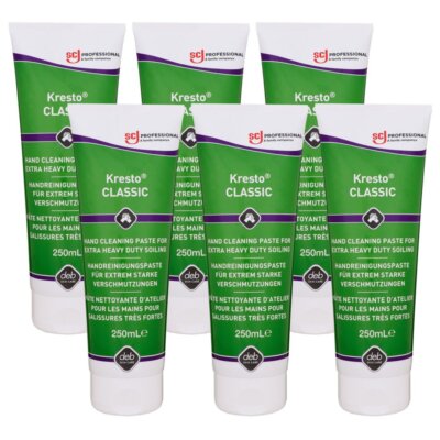 SC Johnson Kresto Classic 6 x 250 ml Tube unparfümierte Handwaschpaste Set