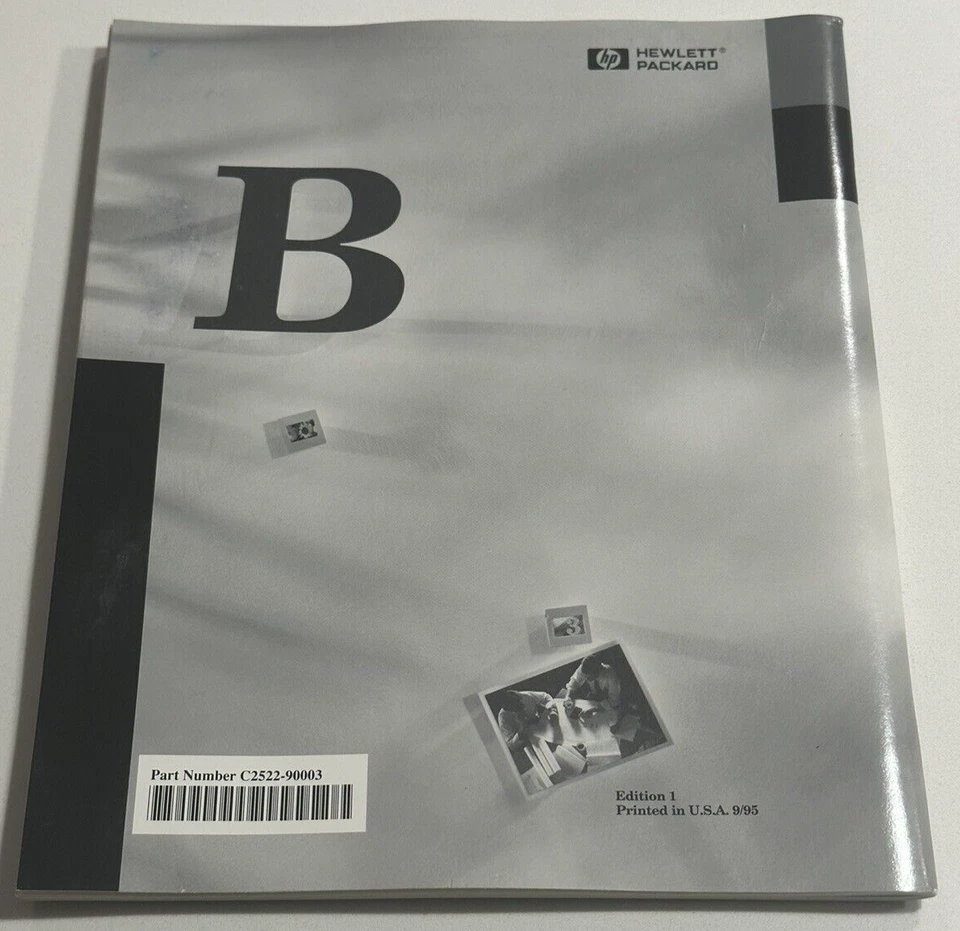 HP SCANJET 4C FLATBED SCANNER MANUAL FIRST EDITION #1 SEPTEMBER 1995 ISA/EISA - Image 2 of 4