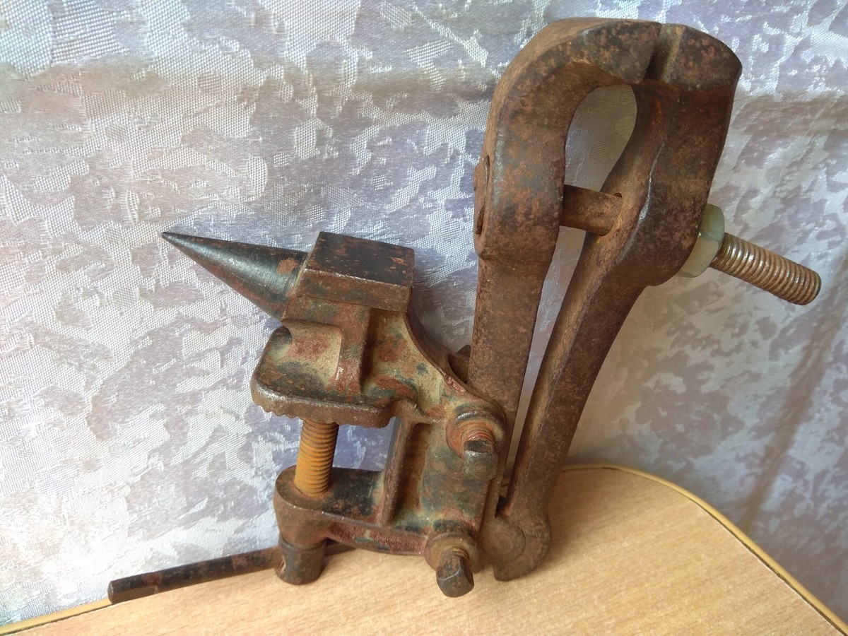 アンティーク雑貨 Set of 2 Vintage Anvil Miniature RETRO old