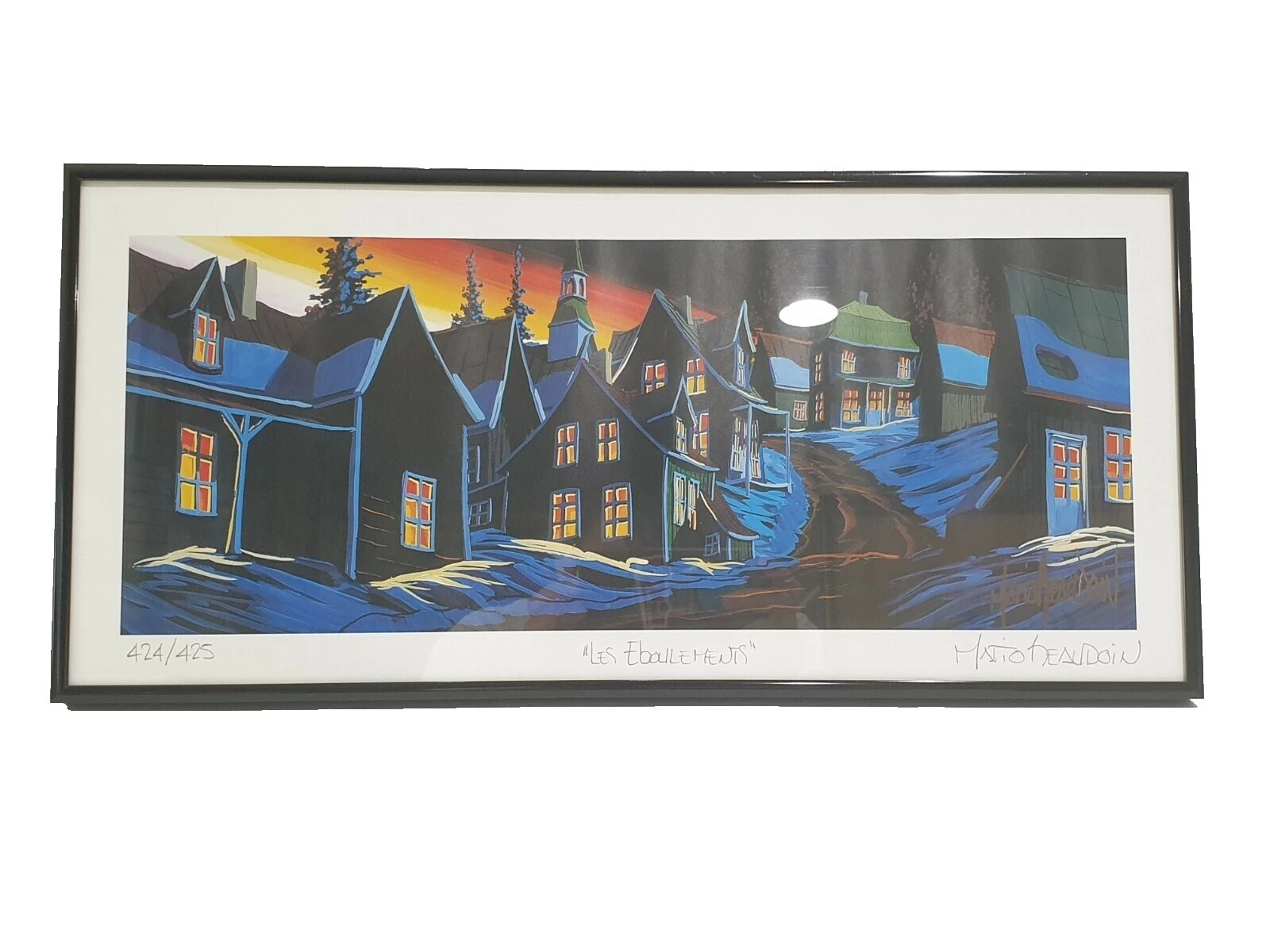 Decoración del hogar del paisaje litografías