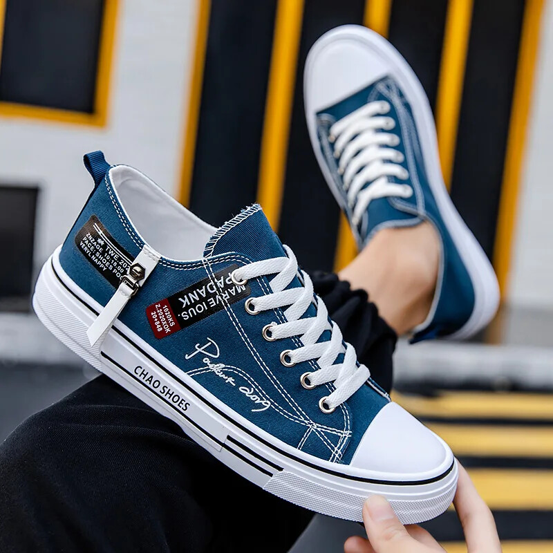 Fashion Men's Canvas Shoes Summer Breathable Men Casual