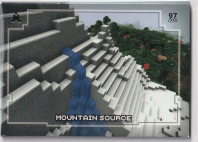Panini Minecraft Adventure Trading Cards Karte Nr. 97 Mountain Source Bergquelle