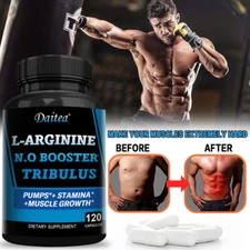 Organics Nitric Oxide 400mg With L-Arginine HCI Caffeine Supplement