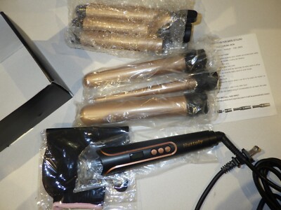 Huttoly Curling Iron Curling Wand Set, Hair Crimper Waver Iron Curling Irons 