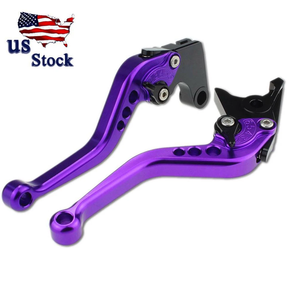 Фиолетовые рычаги тормоза и сцепления с ЧПУ для KAWASAKI NINJA 250R 2008-2012 2011 - Изображение 2 из 4