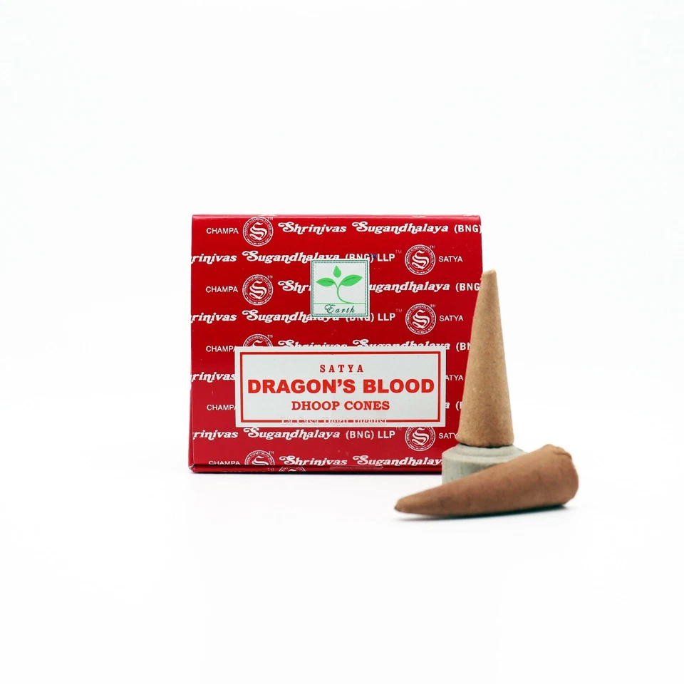 Incenso Coni Profumati al Sangue di Drago Naturale Dhoop Cones Satya
