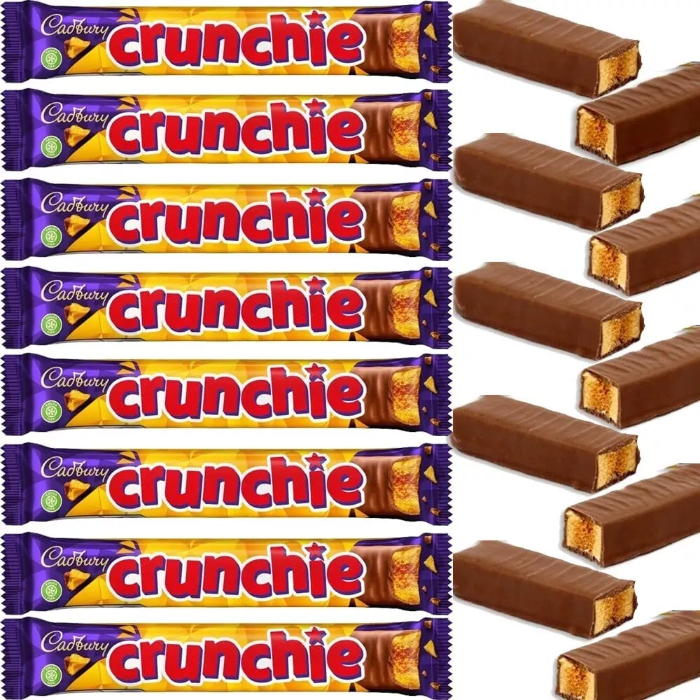 Crunchie Chocolate Bar 20 x 40g Delicious Honeycomb Covered in Chocolate