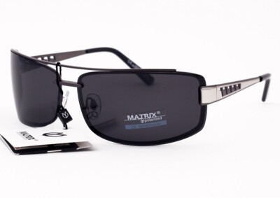 Matrix  Polarisierte Sonnenbrille für Herren Damen Autofahren Blendfreie hellgraue Gläser