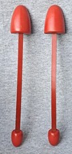Vintage Pair Shoe Tree Shapers Stretchers Red Wood  Metal