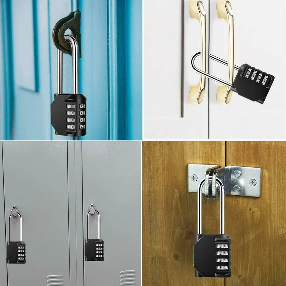 Long shackle online weatherproof combination padlock