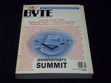 1990 SEPTEMBER BYTE MAGAZINE - 15TH ANNIVERSARY SUMMIT FRONT COVER - H 8717