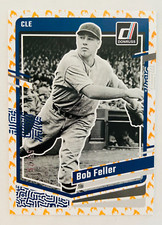 2023 Panini Donruss Baseball BOB FELLER On Fire Parallel #'d /75