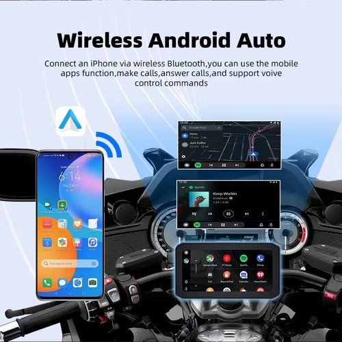 WHIXO Wireless Carplay Android Auto Moto Stereo, IPS, Tire Pressure Monitoring - Picture 3 of 17