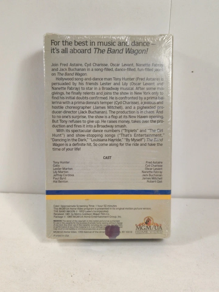 Vintage Betamax Videotape Movie The Band Wagon Fred Astaire Cyd Charisse - Image 2 of 4