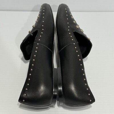 Chicos Black Studded Leather Loafers Size 10 1/2 | eBay display picture 1