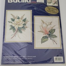 Bucilla Magnolia Crewel Floral Kit NIP