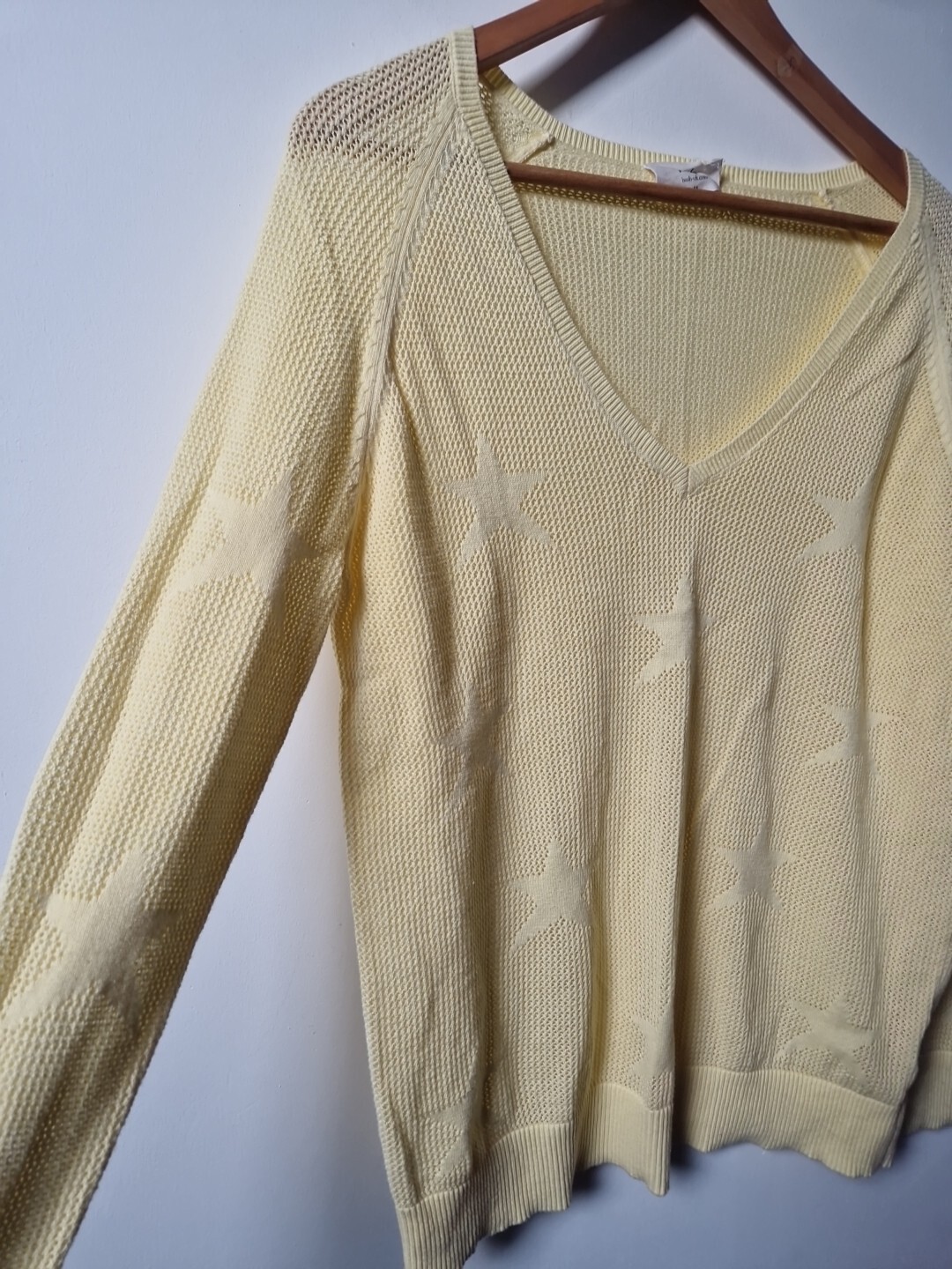 Hush Thin Knit Star Pattern Oversized Jumper Top … - image 4