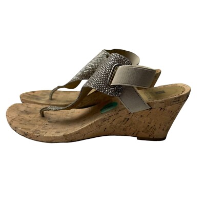 White Mountain women's gold thong style mesh 3