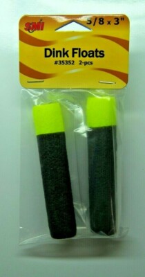 Beau-Mac Dink Drift Floats 5/8'' x 3'' Double Pack Steelhead Salmon Trout Bobbers