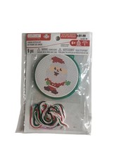 Creatology Christmas Kid's Craft Mini Plastic Canvas Cross Stitch Kit - Santa