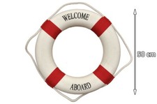 NEW red 50cm life ring lifebuoy nautical ship boat decorative wall hanging