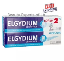 2 PACK Elgydium Anti-Plaque Toothpaste 75ml  EXP 05/2028