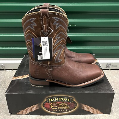 NEW Dan Post Men's CHOC ARROWHEAD SPR CC Leather Square Toe Boots Sz 12 D DP6013