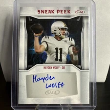 Hayden Wolff 2024 Sage Sneak Peek AUTO SPA-HW