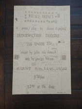 Diane di Prima Poster Whale Honey Play George Herms San Francisco Intersection 