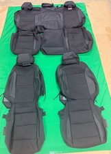 Set Takeoff Chevy Silverado Gmc Sierra 1500 2022-2026 Black Cloth Seat Covers