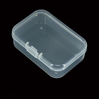 2x Rectangular Plastic Transparent Aufbewahrungsbox Perlen Schmuckbeh?lter Case