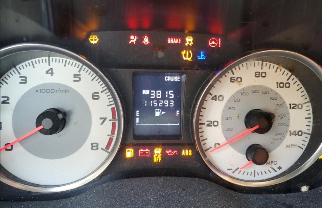 2012 Impreza OE Speedometer Gauge Cluster 115K Miles Subaru