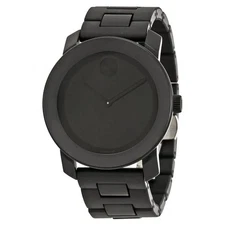 Movado Bold Large Black Dial Black TR90 Composite Men's Watch 3600047