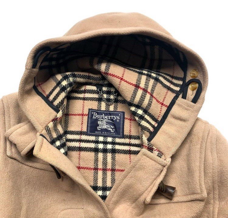 Burberry Wool Duffle Coat Toggle Made in England Camel Unisex | eBay