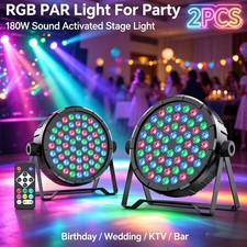 RGB LED Par Stage Light DMX512 Wash Lights DJ Disco Club Wedding Party Lighting