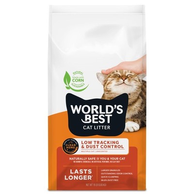 WORLD'S BEST CAT LITTER Low Tracking & Dust Control Multiple Cat Unscented