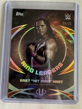 Bret Hart 2025 Topps WWE Universe Ring Leaders #RL-2 Orange 04/25 The Hitman