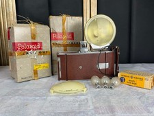 Polaroid Land Camera Model 95 Vintage Instant Camera w/ Flash Gun Bulbs  Boxes
