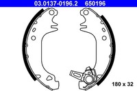 Hinterachse ATE 03.0137-0196.2 Bremsbackensatz FüR CitroËN,Peugeot